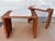 Scandinavian Modern Pine Slatted Benches With Shearling Cushions - A Pair For Sale - Image 4 of 13