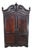 Late 19th Century Monumental American Rococo Revival Rosewood Carved Knockdown Armoire Wardrobe For Sale