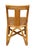 Vintage Bamboo Style Rattan Chair With Tweed Seat For Sale - Image 10 of 11