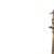 Furniture - Candlestick - 19th Century (130 cm). Portuguese; 19th/20th century, painted and gilded wood. Adapted as a...