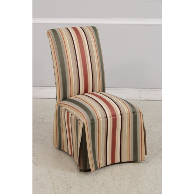 Traditional Pair of Ethan Allen Slipper Dining Chairs For Sale - Image 3 of 14