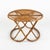 Midcentury amazing oval hand-crafted coffee table with curved legs in rattan and bamboo by Tito Agnoli. Made in Italy in...