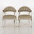Pair of armchairs with detailed bronze, circa 100 years old.h. 87 h-seat. 49 w. 60 d. 55 cm.h. 34.2 h-seat. 19.2 w. 23.6...