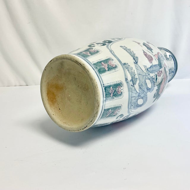 Mid-Century Chinoiserie Hollywood Regency Floor-Tall Peacock Vase/Umbrella Stand For Sale - Image 11 of 12