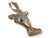 Cabin Antique English Deer Head Doorknocker For Sale - Image 3 of 5