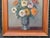 Orange Early 20th Century Elegant Pansies English Traditional Oil Painting For Sale - Image 8 of 8