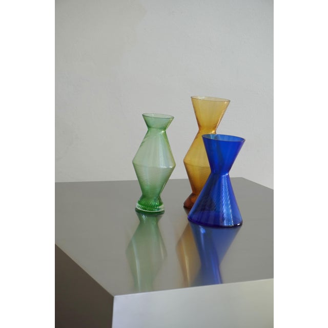 Bohemian Crystal Vases, 1970s, Set of 3 For Sale - Image 6 of 6