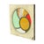 Stained Leaded Glass Panel with Wooden Frame, 1950s For Sale - Image 3 of 15
