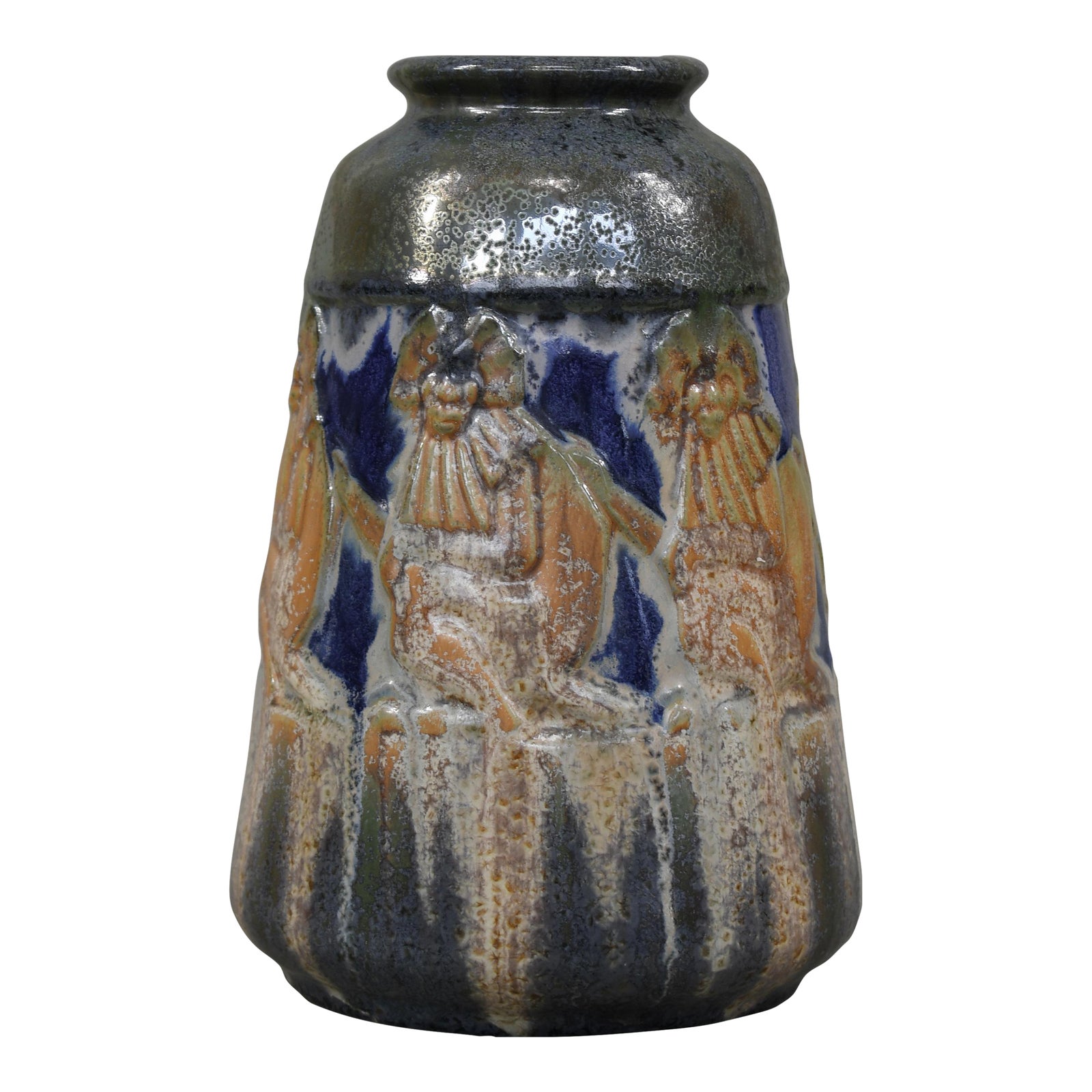 Belgian Roger Guérin Bouffioulx Ceramic Art Pottery Vase 1920s