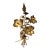 Oversize Modernist Flowers Metal Sconce, Circa 1960 For Sale