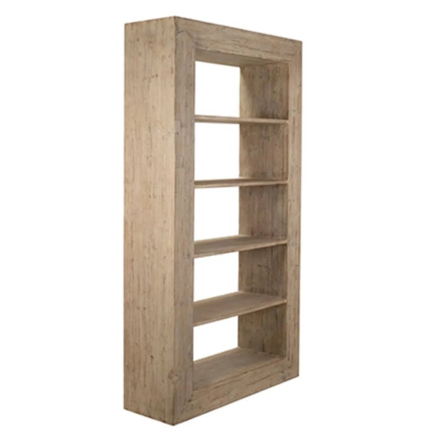 Farmhouse Washed Block Shelf For Sale - Image 3 of 6