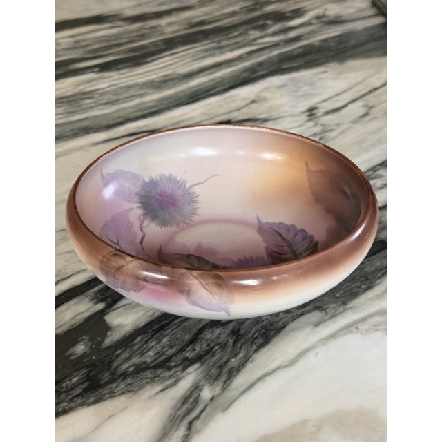 Ceramic 1930's Noritake Morimura Japan Chestnut Motif Hand Painted Decorative Bowl For Sale - Image 7 of 15