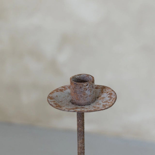 1940s French Iron Floor Candelabra For Sale In Los Angeles - Image 6 of 8