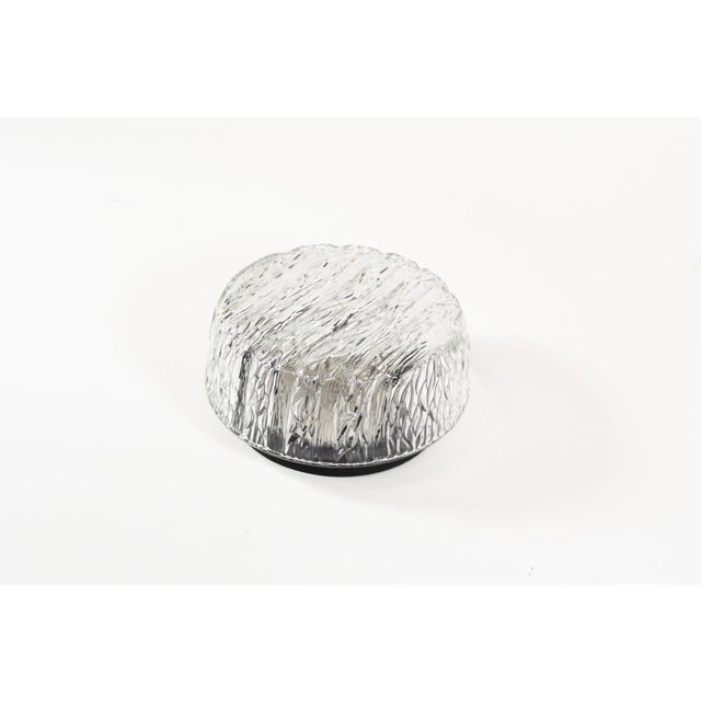 Glass Ice Glass Wall or Ceiling Lamp from RZB, 1970s For Sale - Image 3 of 9