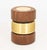 Wood Hannoi Walnut and Gold-Tone Brass Side Table For Sale - Image 7 of 7