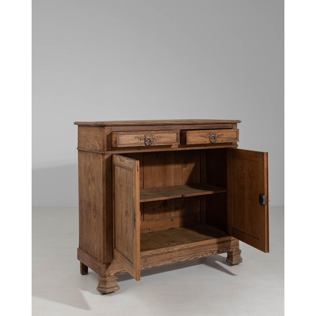 Wood 19th Century France Tan Wood Storage Cabinets & Cupboards For Sale - Image 7 of 10