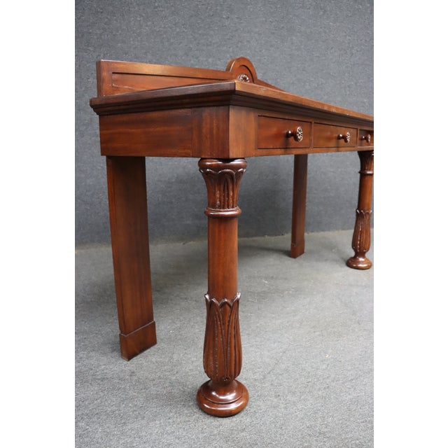 Hickory Chair Co. Mahogany Console Table With Drawers For Sale - Image 9 of 13