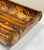 Vintage Burnt Tortoise Shell Rattan Basket Tray For Sale - Image 11 of 12