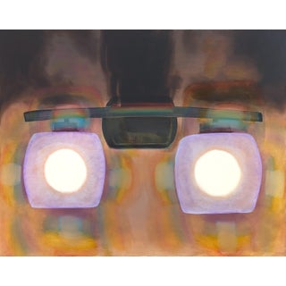Tommy Taylor "Friend's House" Contemporary Jewel Toned Abstract Close Up of Car Lights, 2023 For Sale