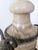 Beige Antique Art Nouveau Marble Devil or Goat Table Lamp For Sale - Image 8 of 14