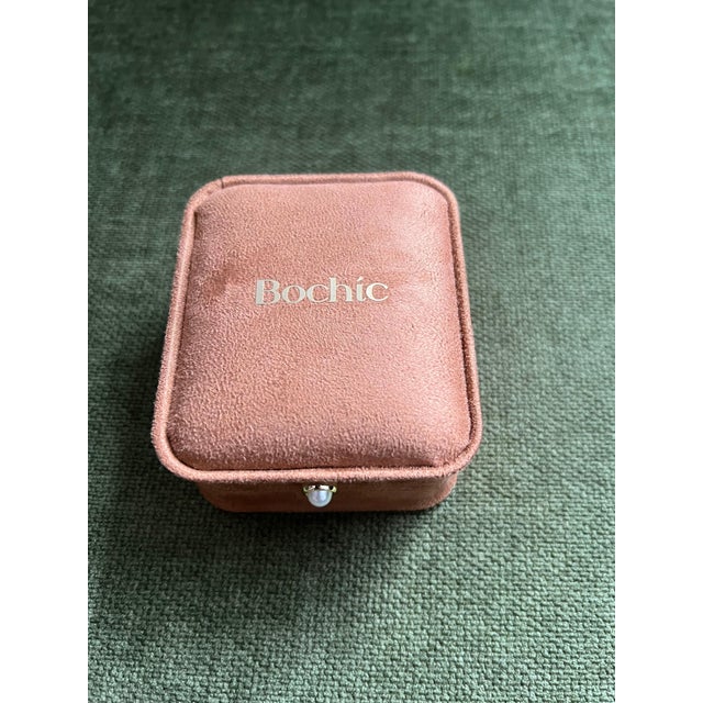 White Bochic “Orient” Retro Opal, Ruby & Sapphire Earrings Set In 18K Gold & Sapphire, 2 pieces For Sale - Image 8 of 11