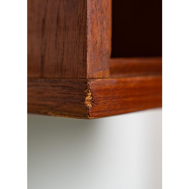 Wood Vintage Floating Bedside Tables, 1960s, Set of 2 For Sale - Image 7 of 10