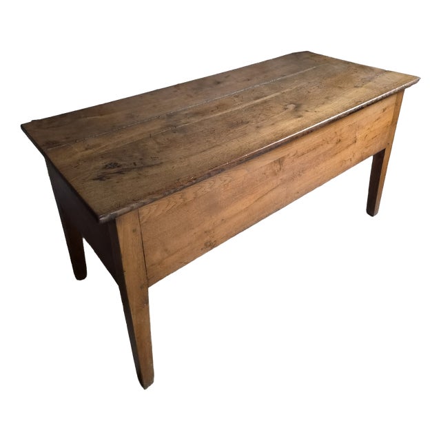 Antique French Oak Flour Chest, 1800s For Sale