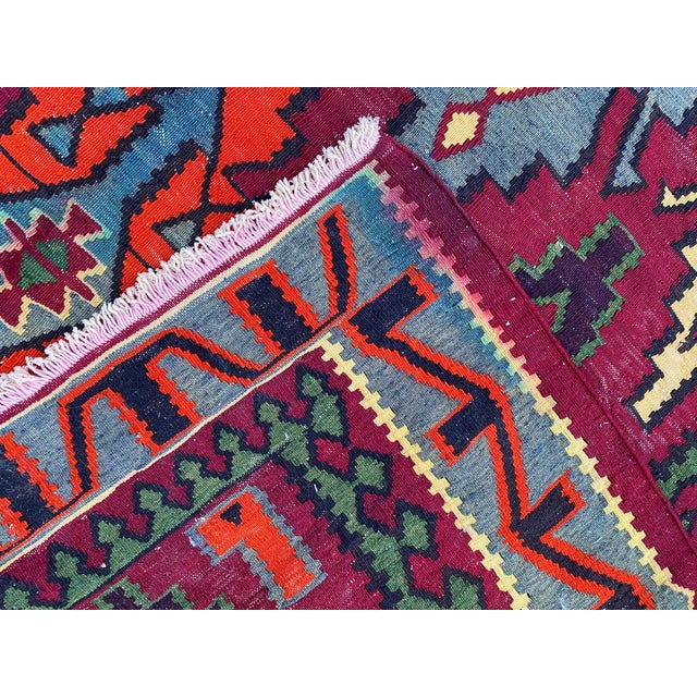 Vintage Turkish Colorful Kilim, 1980s For Sale - Image 17 of 18
