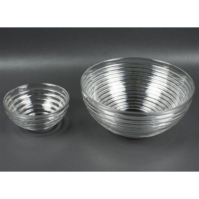 Metal Riedel Mesa Italy Silver Plate and Crystal Caviar Bowl Dish Server For Sale - Image 7 of 13