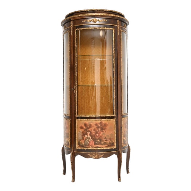 Vintage French Ormolu Mounted Display Cabinet, 1930 For Sale