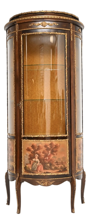 Vintage French Ormolu Mounted Display Cabinet, 1930