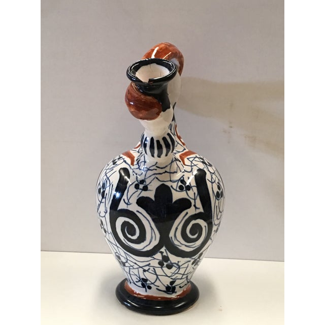 Brown 20th Century Spanish Glazed Cruche or Pitcher, Toledo, Spain For Sale - Image 8 of 9