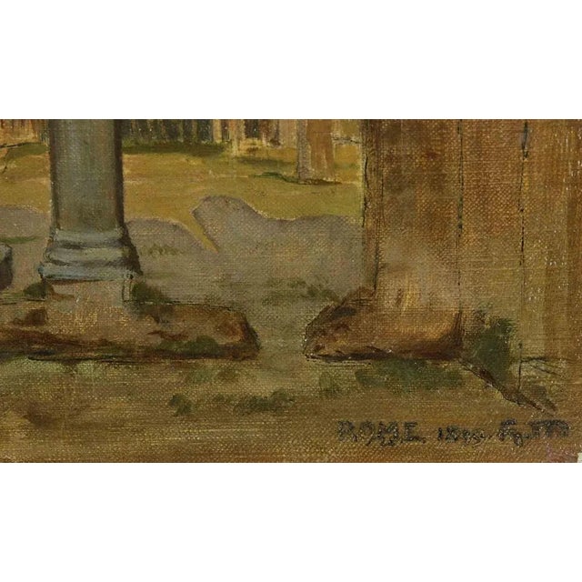 Unknown, Imperial Forums and Coliseum, Oil Painting For Sale - Image 3 of 5