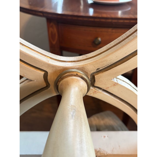 Mid-Century Karges Pair Benches Button-Tufted Champagne Upholstery For Sale - Image 10 of 12