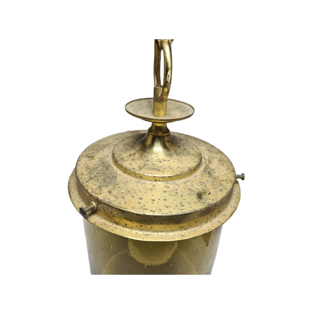 1950s Art Deco Pendant Lamp, Former Czechoslovakia, 1970s For Sale - Image 5 of 10