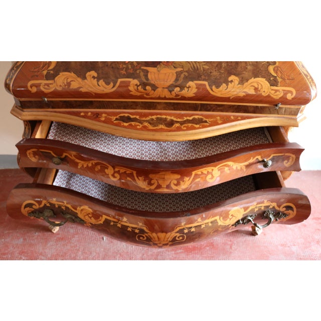 Baroque Inlaid Trumeau, 1960s For Sale - Image 6 of 15