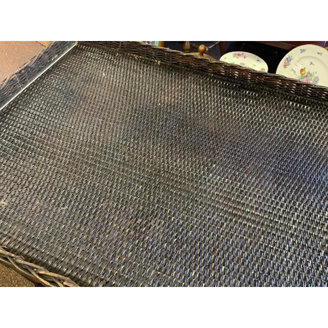 Early 20th Century 20th Century Wicker Tier Table For Sale - Image 5 of 10