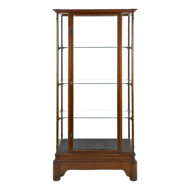 Vintage Presentation Showcase in Mahogany For Sale