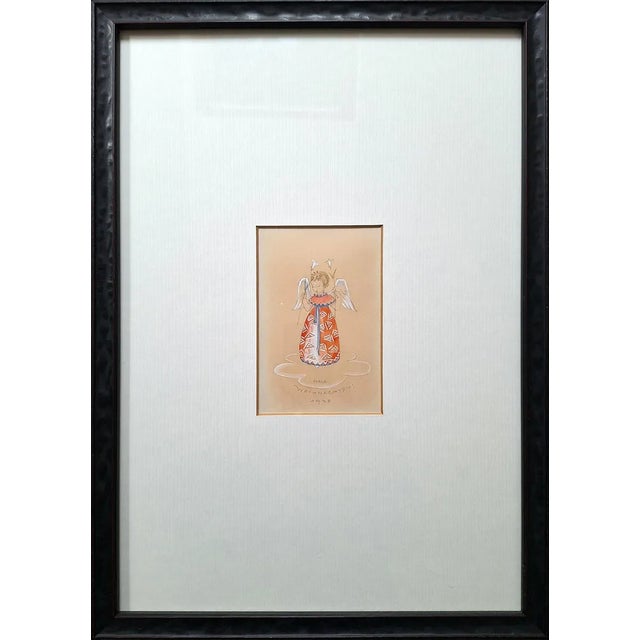 Mela Köhler, Christmas, 1930s, Watercolor For Sale - Image 4 of 4