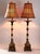 Late 20th Century Vintage Tropical Palm Tree Table Lamps With Bamboo Shades Restored - A Pair For Sale - Image 5 of 13