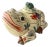 1970s Mid Century Chinese Ceramic Frog Lidded Box For Sale