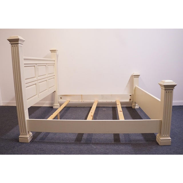Early 21st Century Altavista Lane Melrose Collection Contemporary Neoclassical Revival Off White King Size Bed 497-28 For Sale - Image 5 of 10