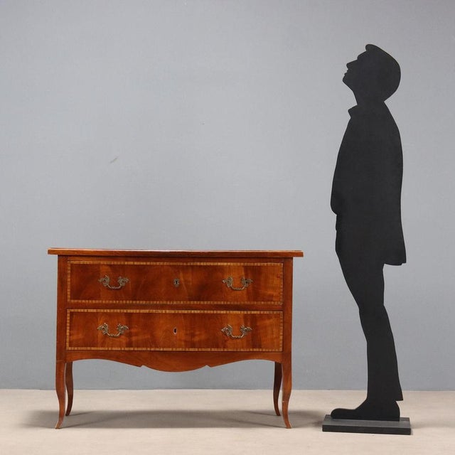 Antique Louis XVI Style Chest of Drawers in Mahogany, 20th Century For Sale - Image 3 of 11