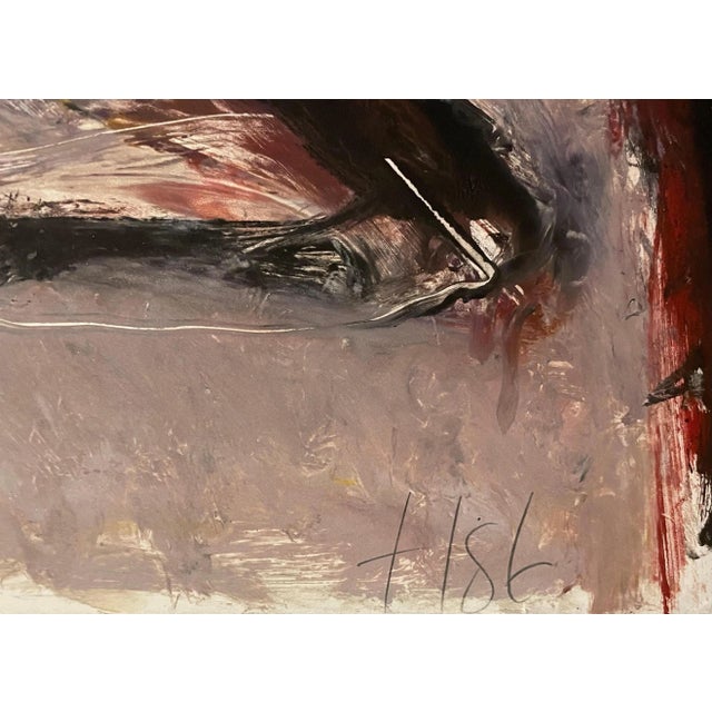 1980s 1987 Tom Lieber Abstract Expressionist Color Monotype Oil Painting by Tom Lieber For Sale - Image 5 of 12