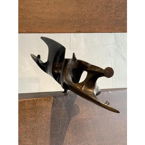 Metal Manuel Alvarez, Abstract Sculpture, Corten Steel & Bronze For Sale - Image 7 of 14