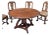 Late 20th Century Woodland Round Solid Wood Dining Table For Sale
