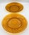 Indiana Glass Company 1960s Indiana Sandwich Glass Tiara Amber 2pc Set Dinner Plates For Sale - Image 4 of 5