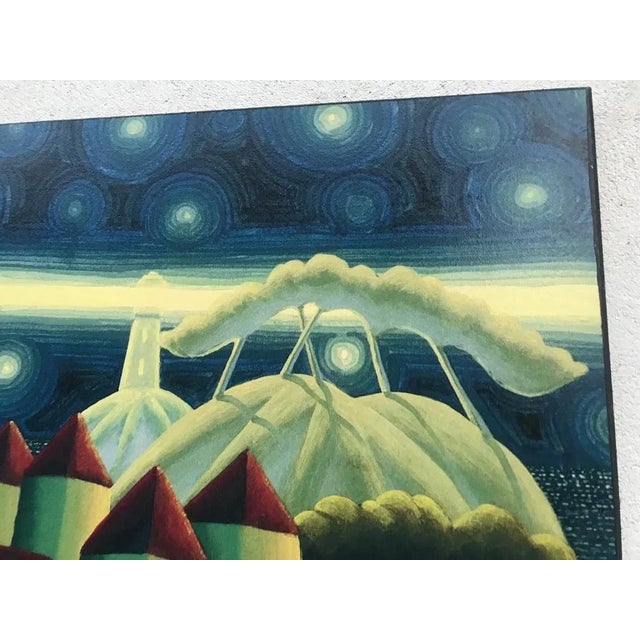 Italian Multicolored Van Gogh Artopweb Panel on MDF Board For Sale - Image 3 of 10