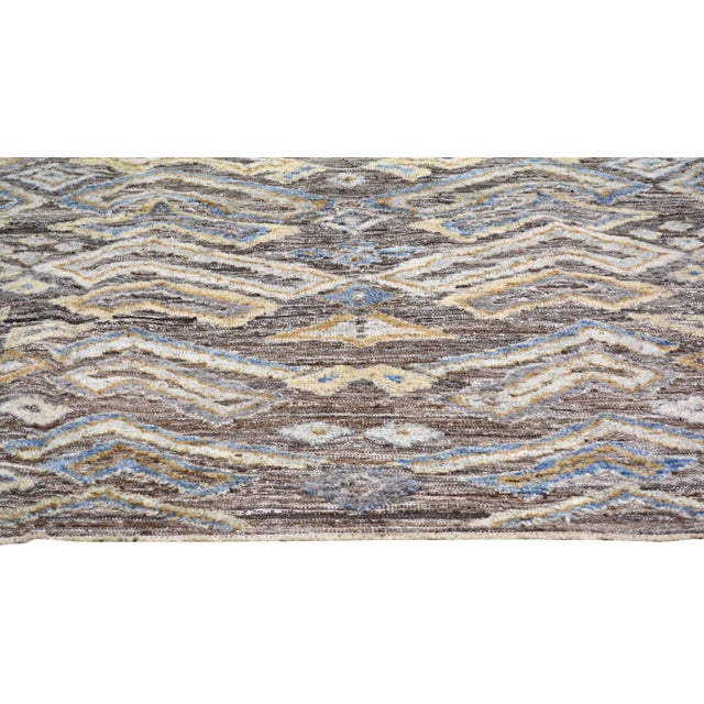 Contemporary Moroccan Sheba Hand Knotted Wool Rug,8'1"X10'2" For Sale - Image 4 of 6