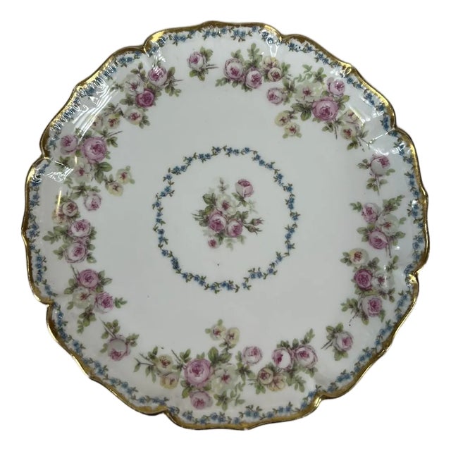 Antique GDA France Chas Field Haviland W Porcelain Plate For Sale